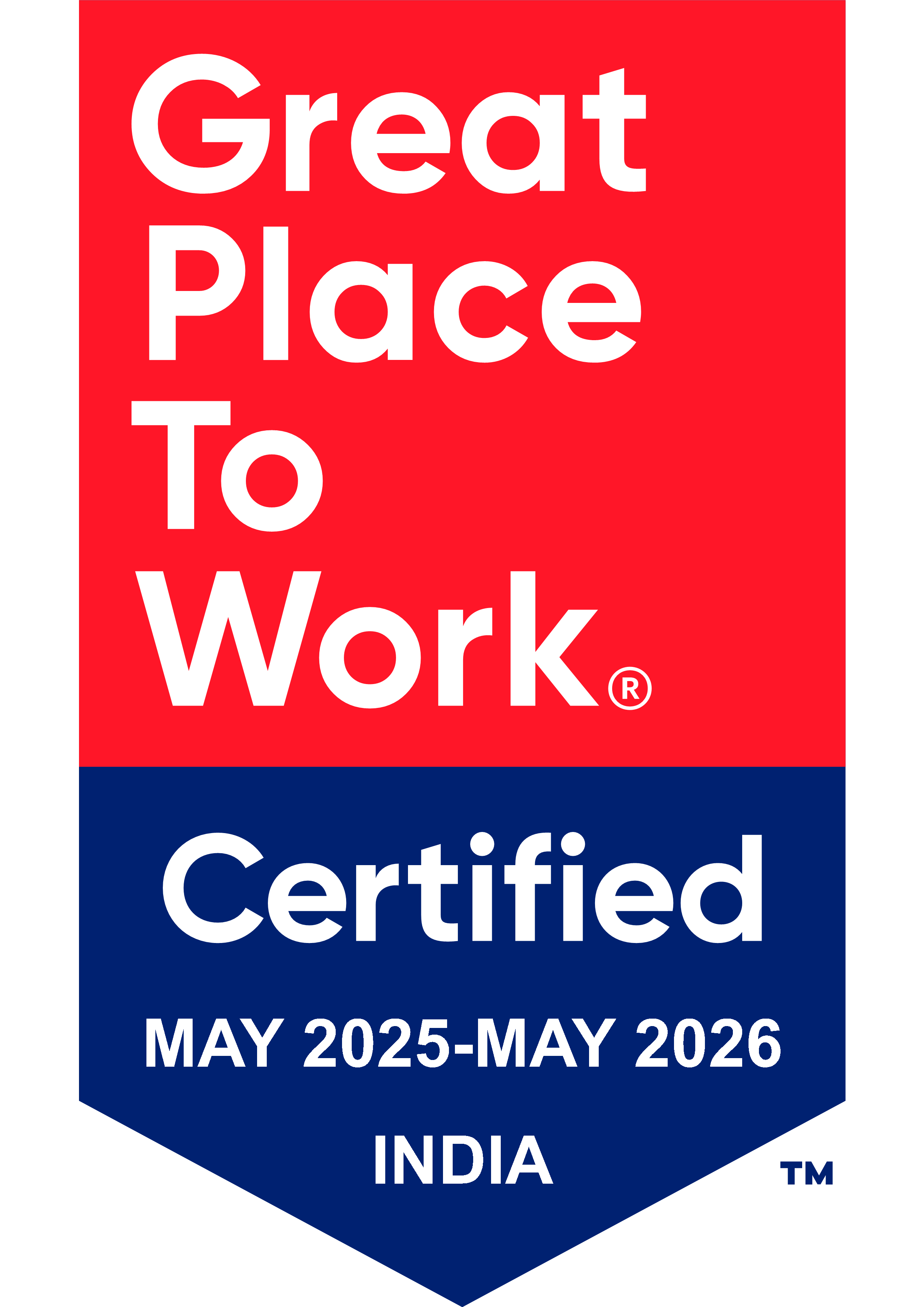 Great Place To Work - Certified badge